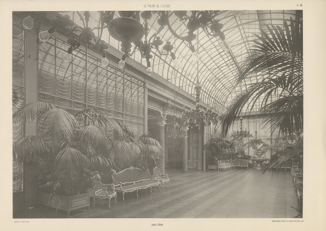 Photographie du Jardin d'hiver, vers 1900