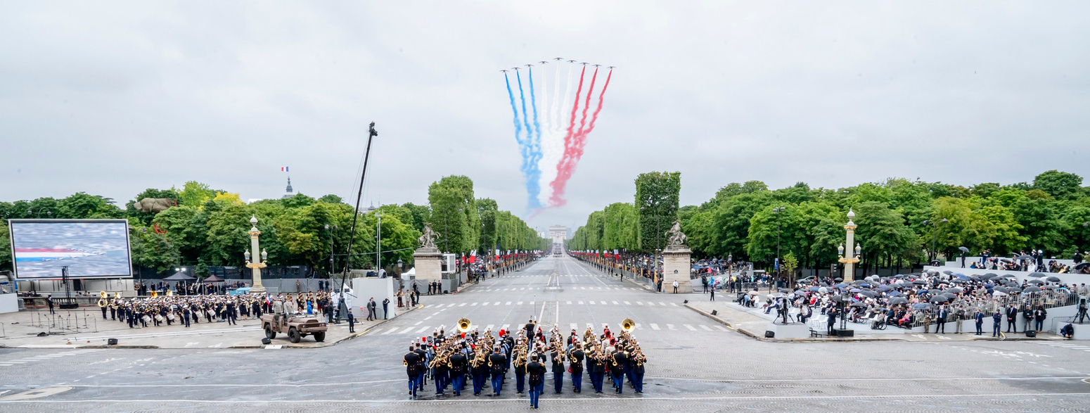 Défilé militaire durant le 14 juillet