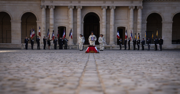 Cérémonie d’hommage national au sergent Maxime Blasco.