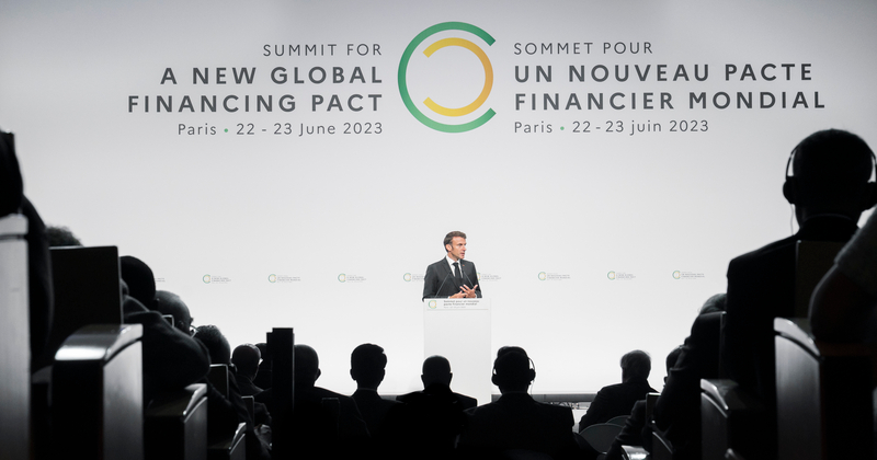 Sommet pour un nouveau pacte financier mondial. | Élysée