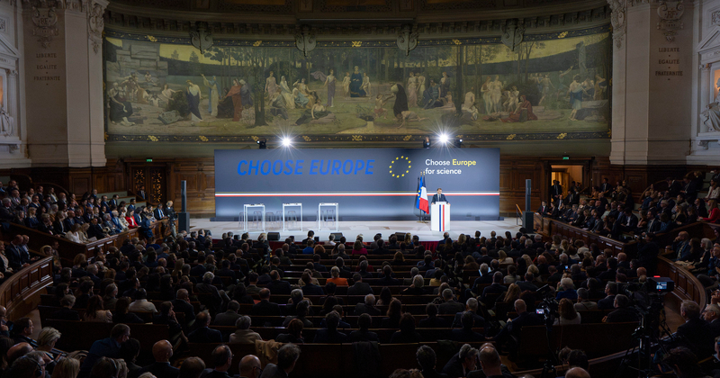 Lancement de « Choose Europe for Science » à La Sorbonne.