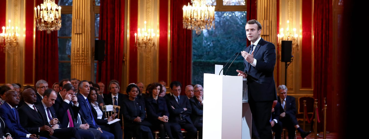 Saluer Et Embrasser En Normandie Vœux du Président de la République Emmanuel Macron au Corps diplomatique. |  Élysée