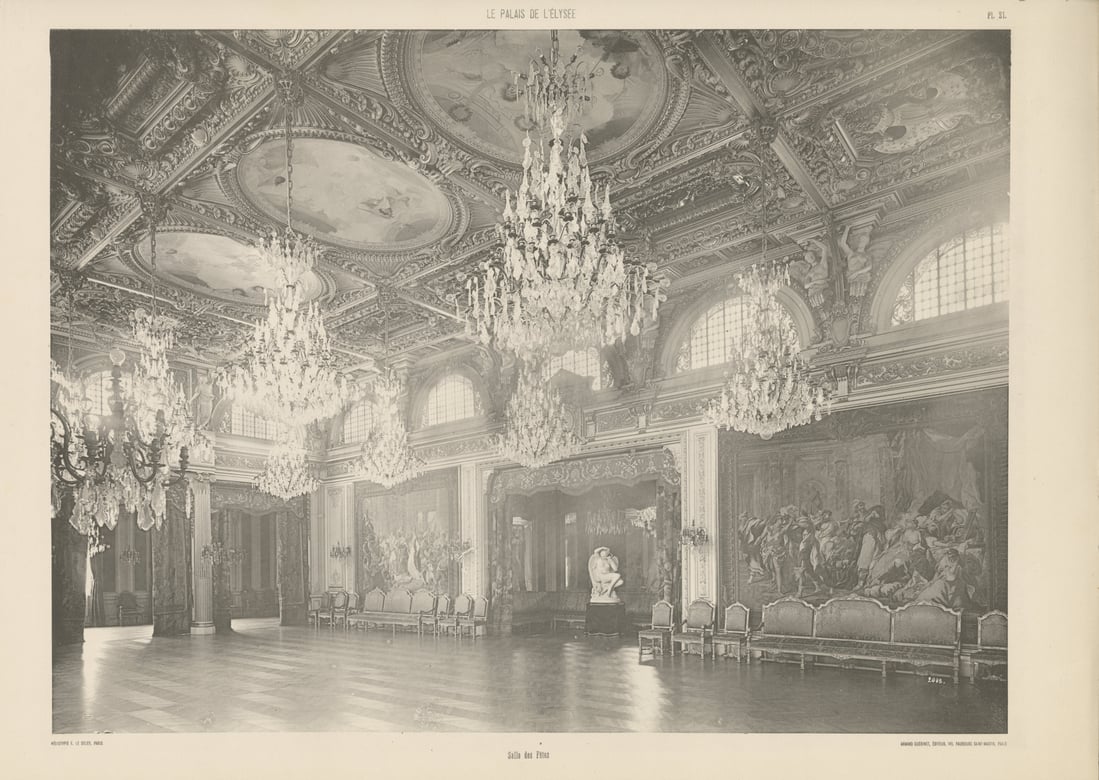 Photographie de la Salle des fêtes, vers 1900