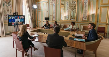 2022-05-08 (223567) Elysée, visio G7 en présence du président