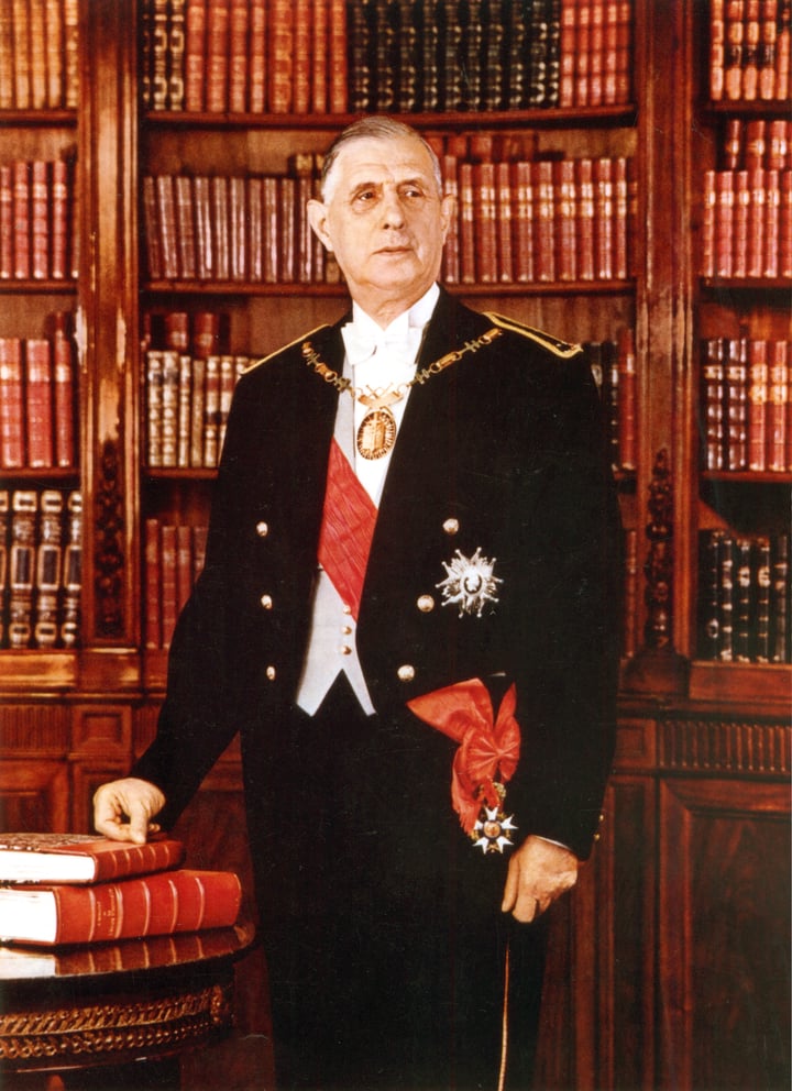 Portait officiel : Charles de Gaulle