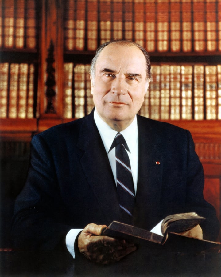 Official portrait: François Mitterrand