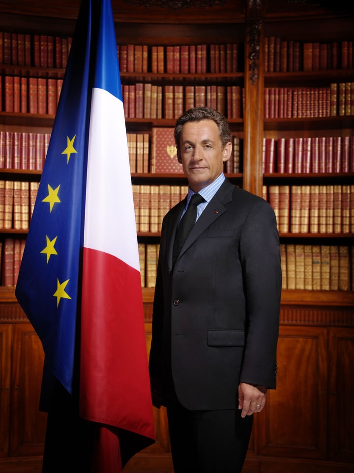 Official portrait: Nicolas Sarkozy